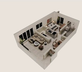 1 BD FLOOR PLAN