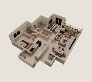2 BD FLOOR PLAN