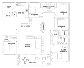 5 BD FLOORPLAN