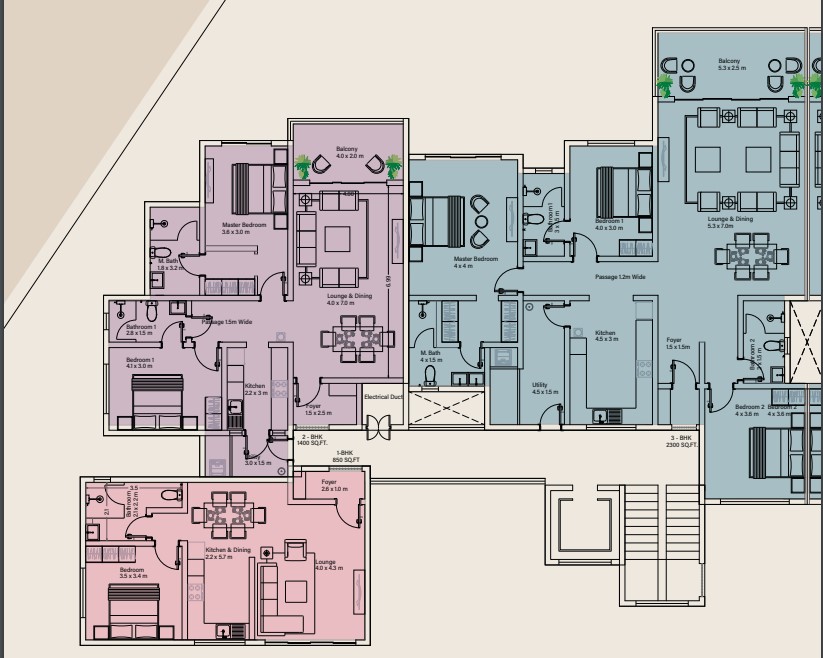floor plans 2nd - 12th floor